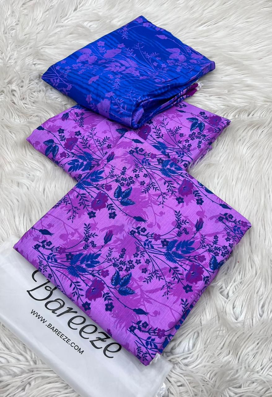 Bareezze 3 Pcs Unstitched