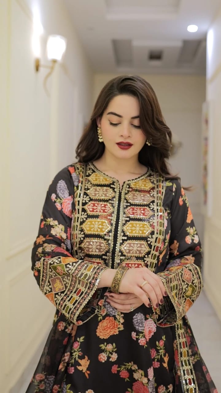 CHANDNI DIGITAL EMBROIDERY 3 PCS