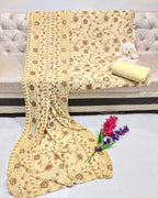 New Palachi Velvet Collection 3 Pcs Dress With  Shirt Dupata & Trouser