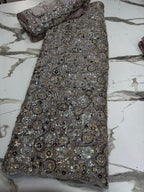 New Crystal Silk Cutdana 3 Pcs  Suit