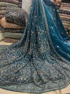 New Crystal Silk Cutdana 3 Pcs  Suit