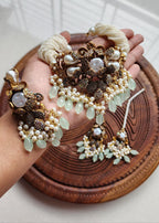 Designer Collection Handmade Turkish With Mother Pearl Chokkar Set