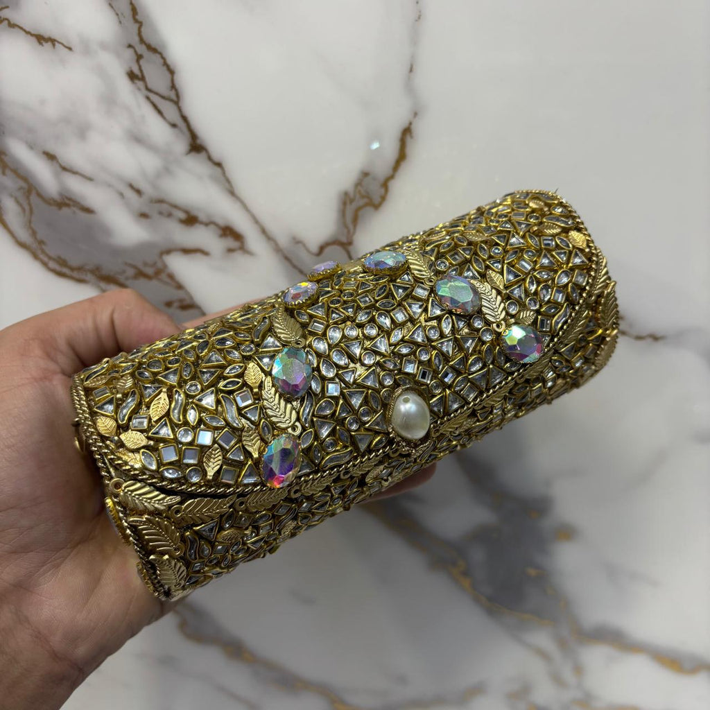 New Trending Kundan Clutches