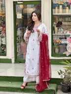 SNOW DROP EMBROIDERED 3PC