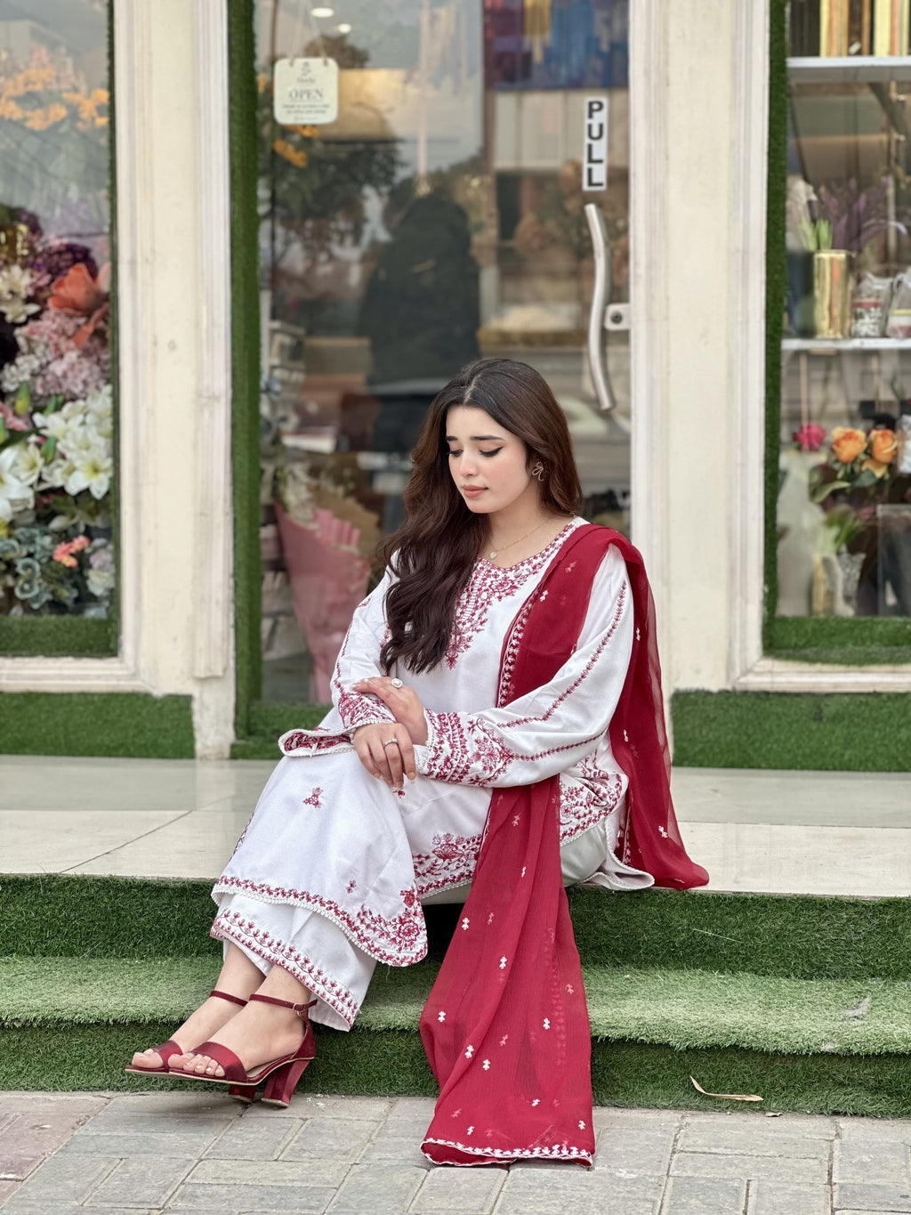 SNOW DROP EMBROIDERED 3PC