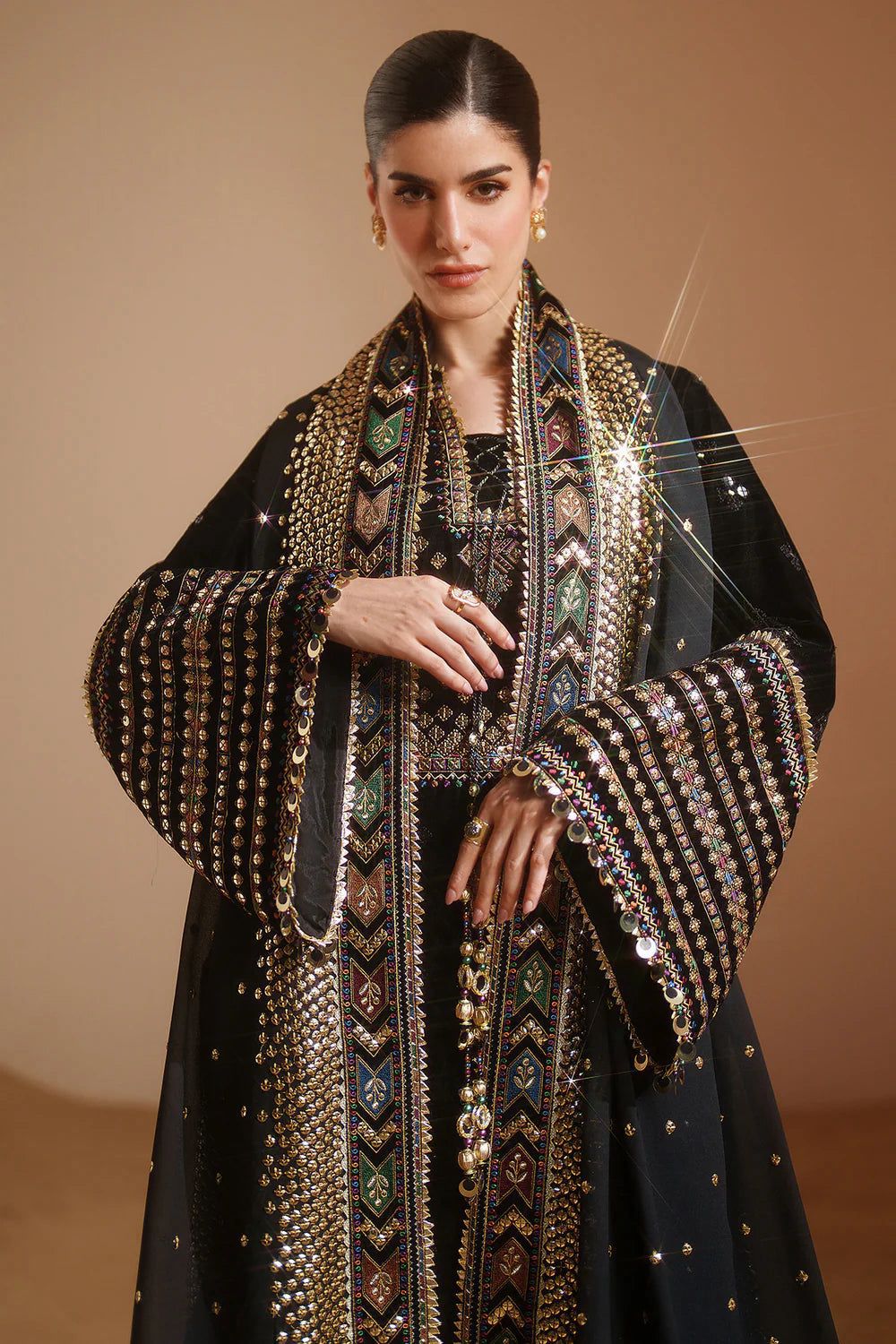 JAZMIN VELVET CHIFFON RAW SILK