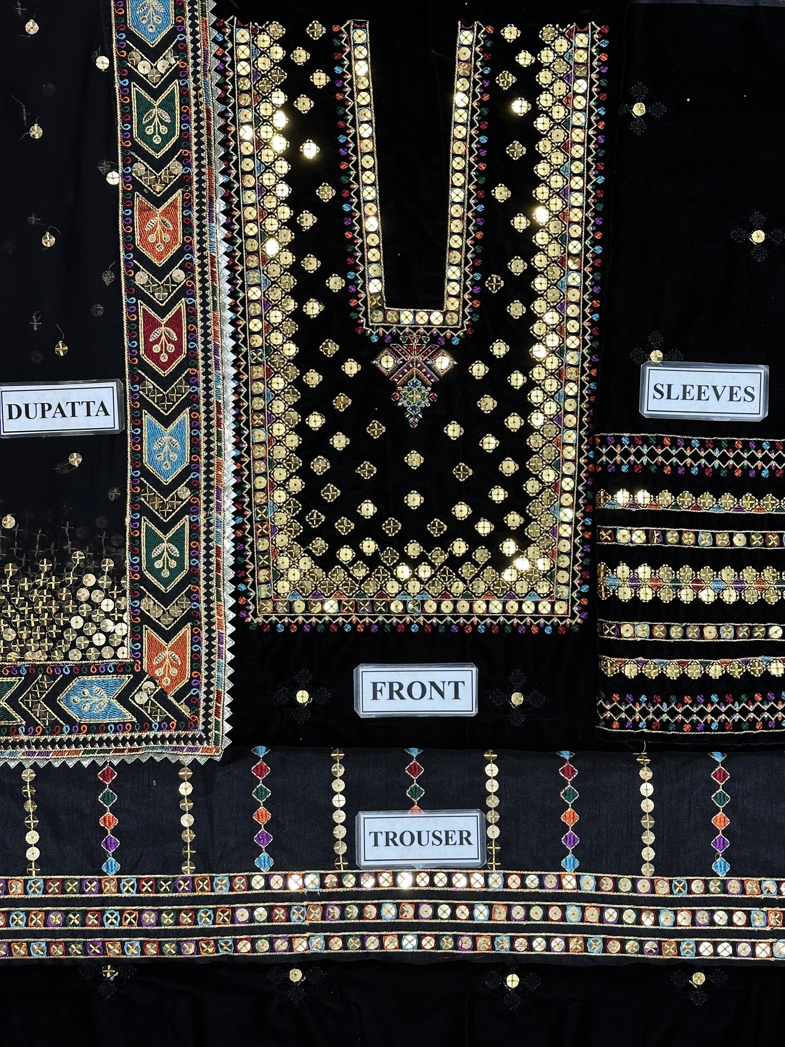 JAZMIN VELVET CHIFFON RAW SILK