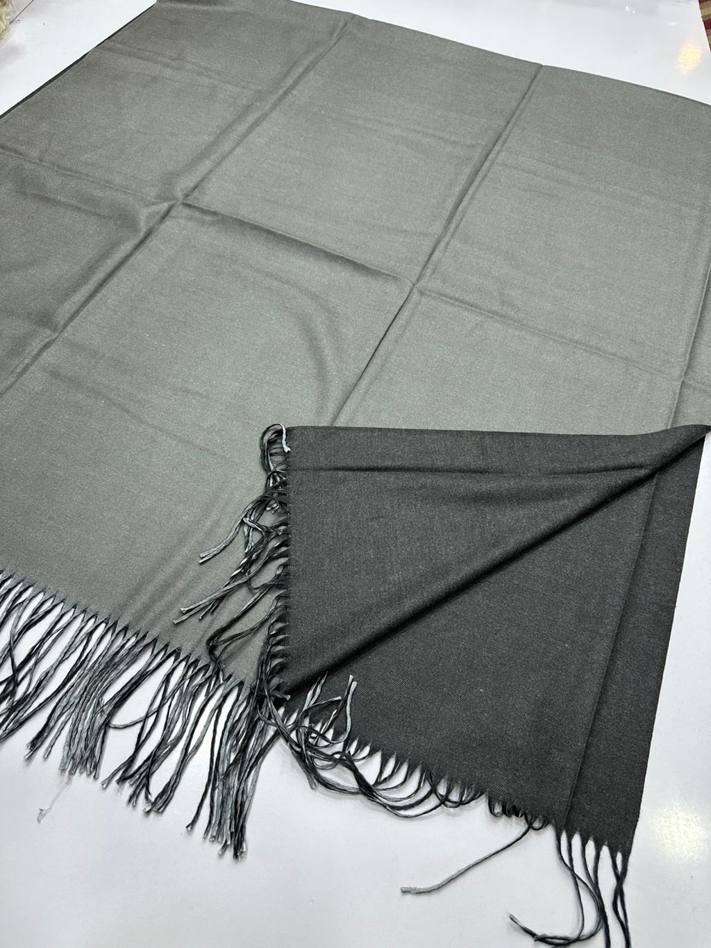 Fine pashmina soft wool reversible full size shawls