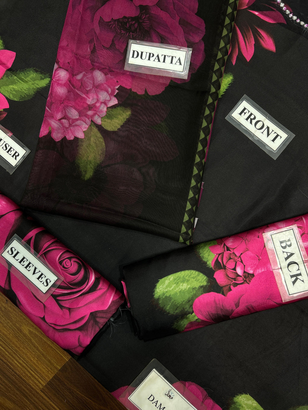 Shapphire Silk Suit With Silk Dupatta