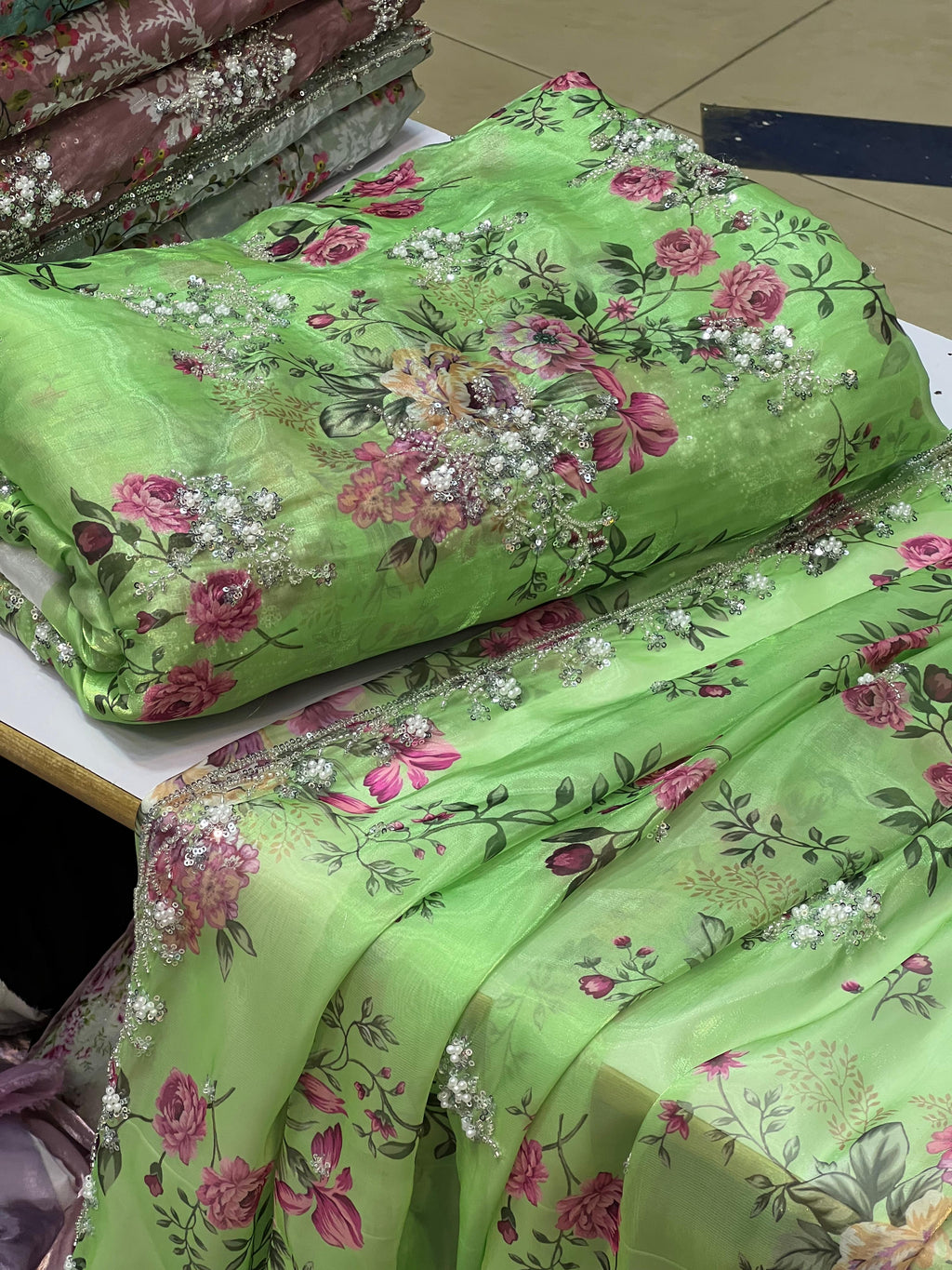 Cutdana Lava Silk Printed