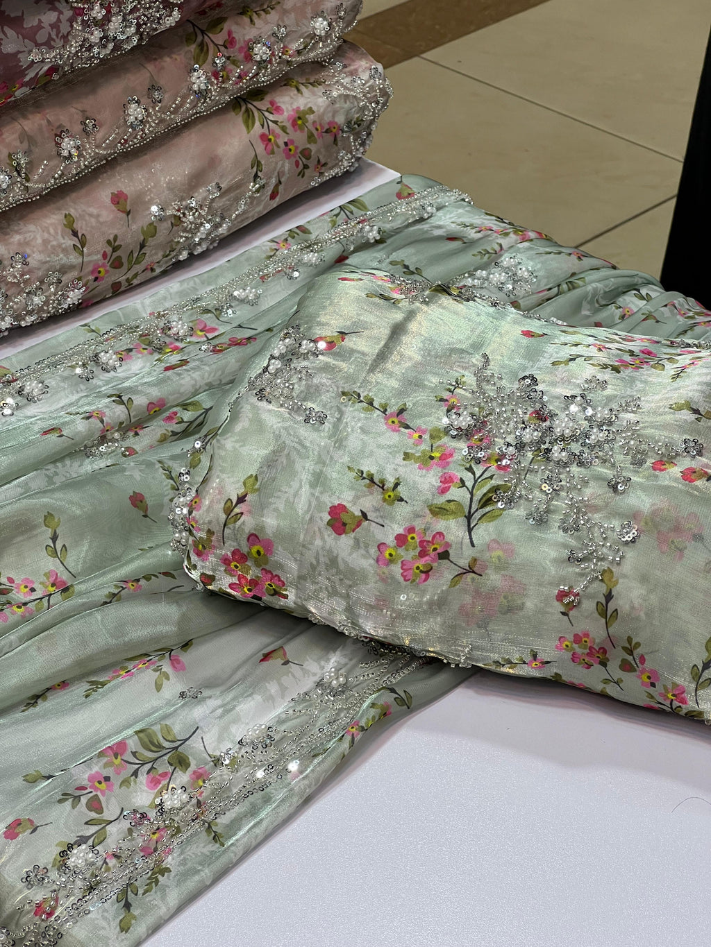 Cutdana Lava Silk Printed