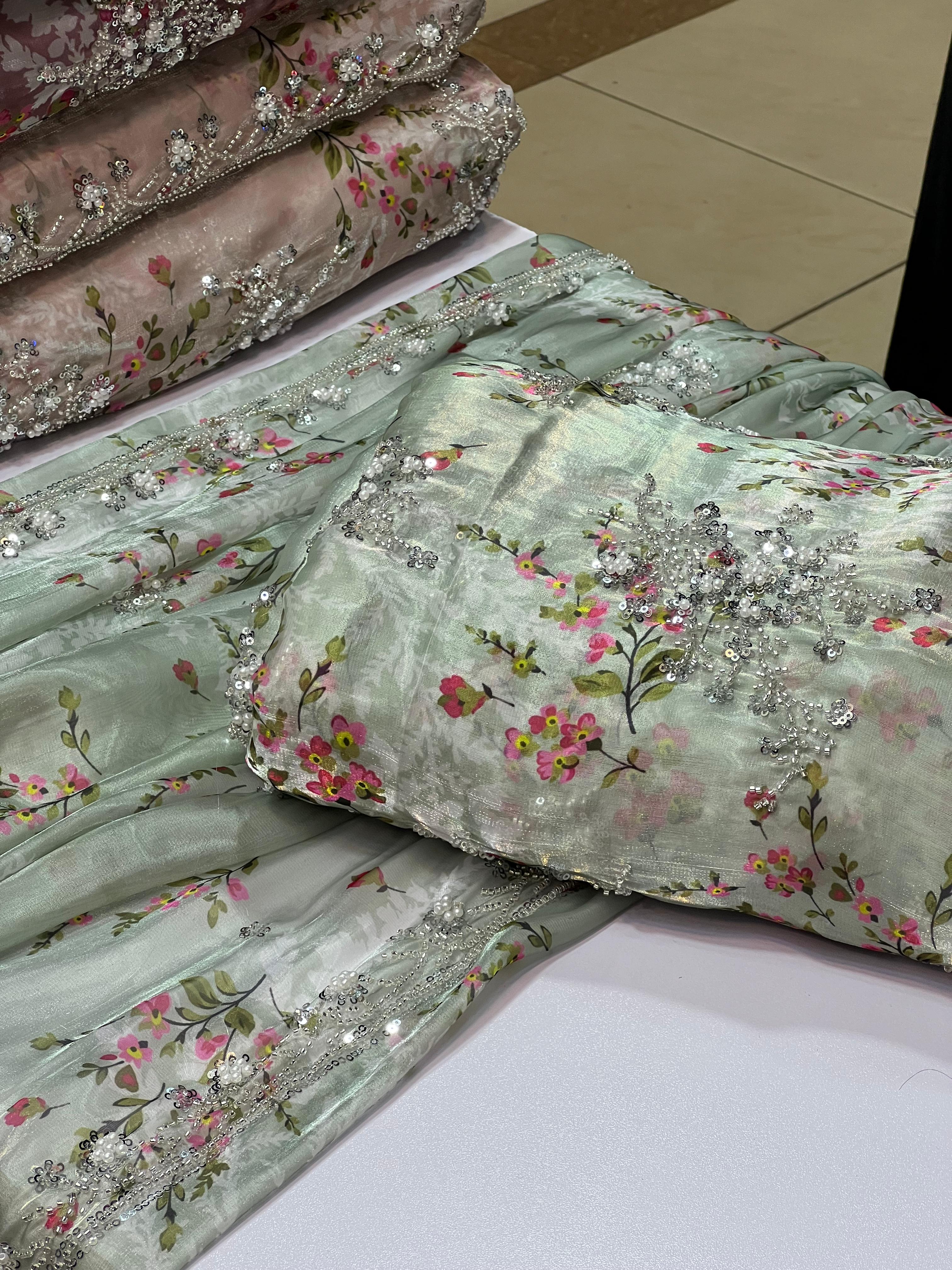 Cutdana Lava Silk Printed