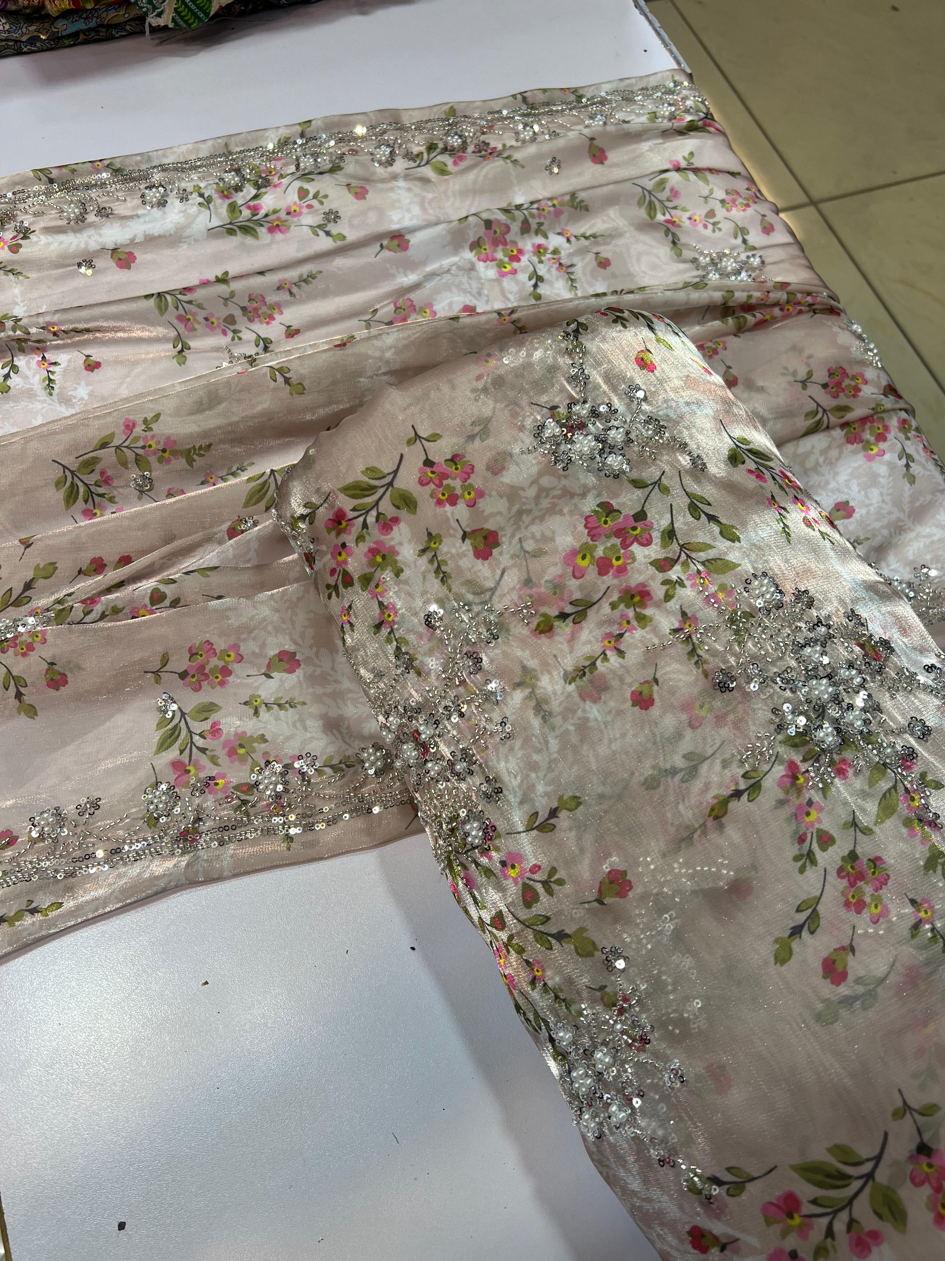 Cutdana Lava Silk Printed