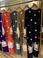 Pure Pashmina Heavy Aariwork on Complete Shirt Slit Open Style