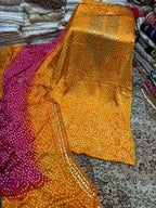 Stuff Shamoose Silk Premium Quality Chunri Mukesh Shirt