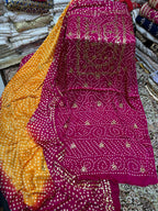 Stuff Shamoose Silk Premium Quality Chunri Mukesh Shirt