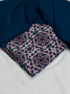 Pure Original China 3Pcs Boski Lilen With Crinkle Pk Pure Chiffon Dupatta