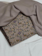 Pure Original China 3Pcs Boski Lilen With Crinkle Pk Pure Chiffon Dupatta