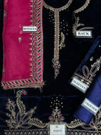 Naqashi Embroidered Velvet Dress