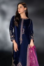 Naqashi Embroidered Velvet Dress
