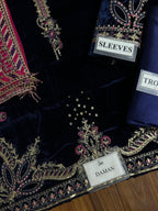 Naqashi Embroidered Velvet Dress