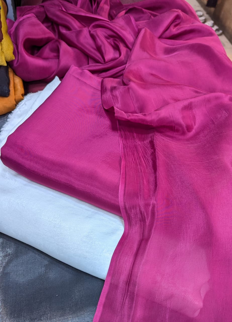 RUSSIAN SILK SHIRT TROUSER WITH SOFT SILK DUPATTA 3 PCS