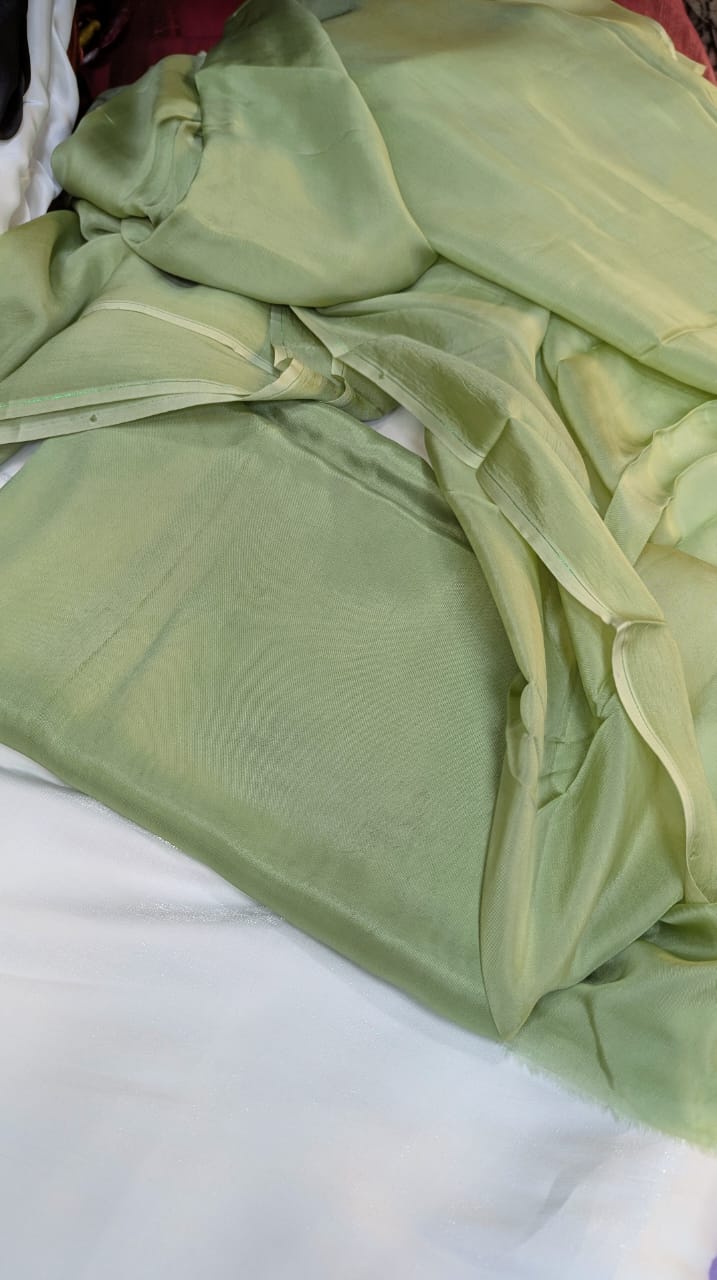 RUSSIAN SILK SHIRT TROUSER WITH SOFT SILK DUPATTA 3 PCS