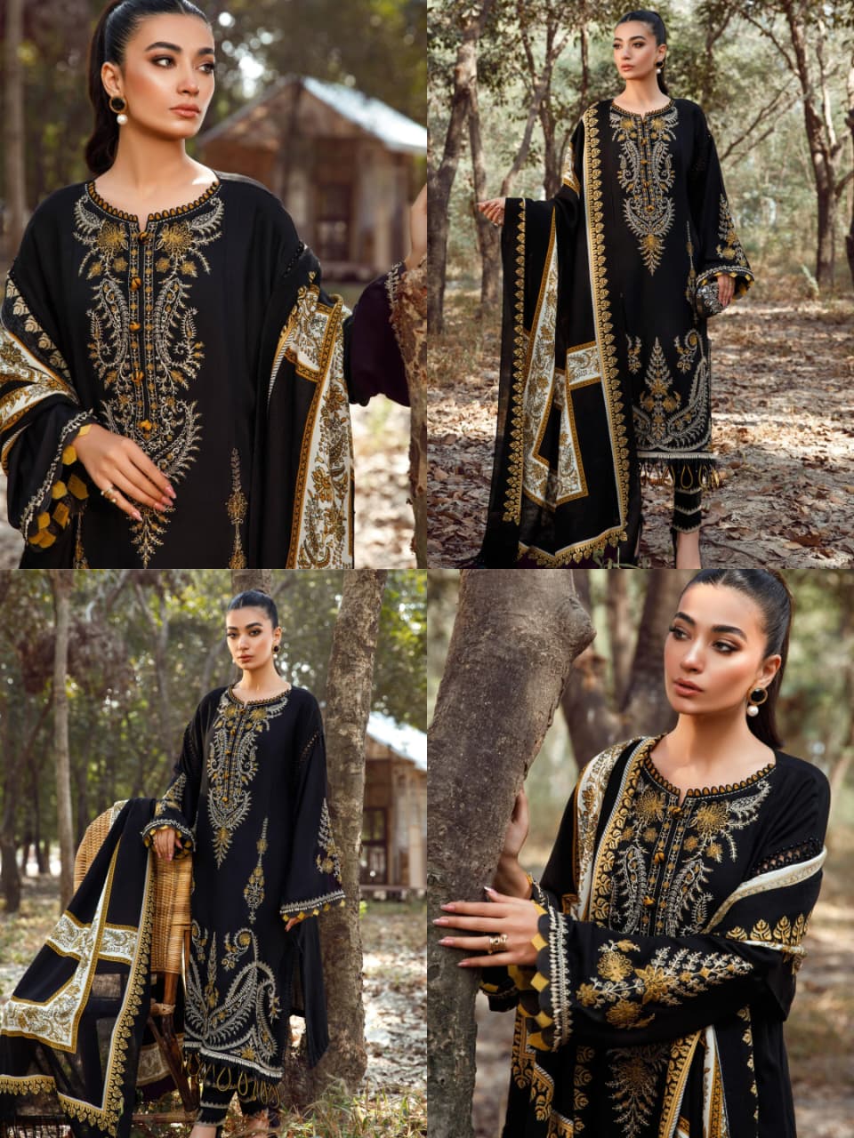 PAYAL EMBROIDERY 3PC (SHAWL)