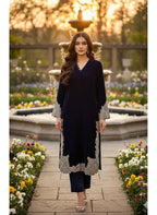 9k Microvelvet Heavy Embroidered Aplique Work