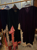 9k Microvelvet Heavy Embroidered Aplique Work