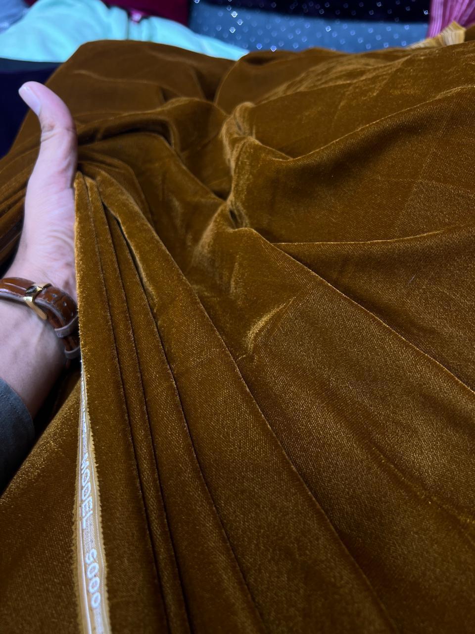 Velvet 2-Piece Suit 5Yards  in Superior Quality Micro Velvet