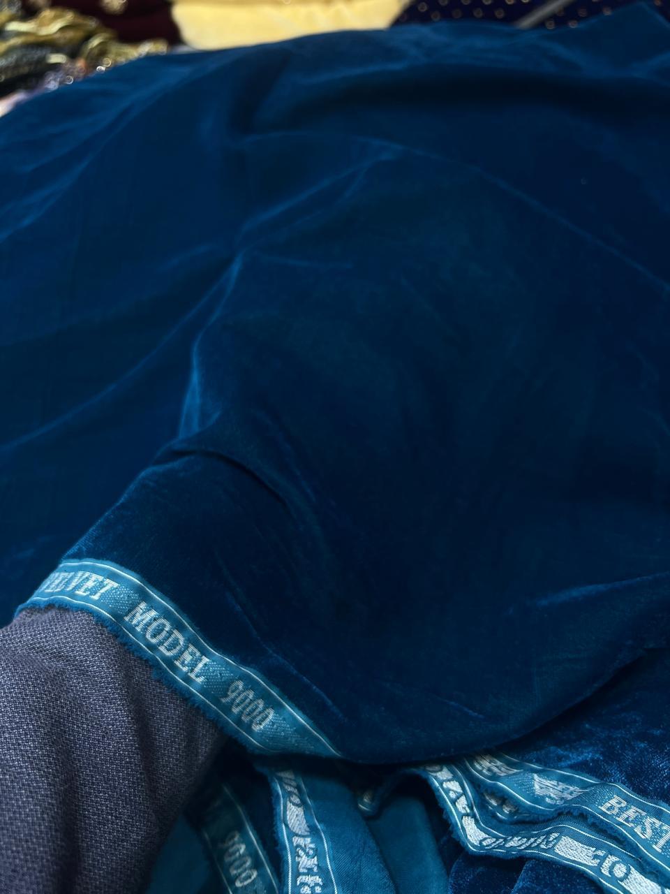 Velvet 2-Piece Suit 5Yards  in Superior Quality Micro Velvet