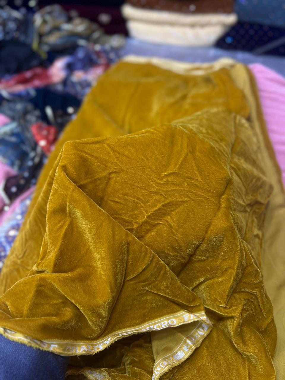 Velvet 2-Piece Suit 5Yards  in Superior Quality Micro Velvet