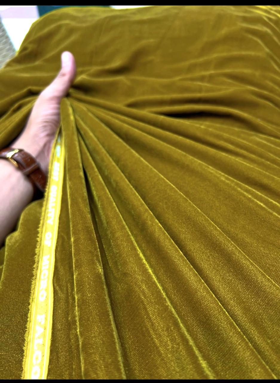 Velvet 2-Piece Suit 5Yards  in Superior Quality Micro Velvet