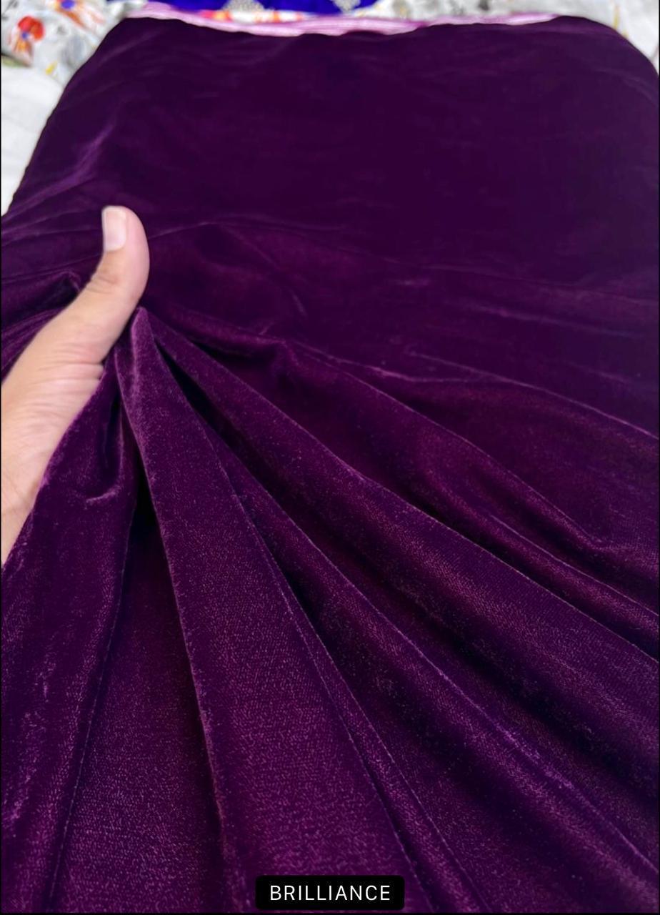 Velvet 2-Piece Suit 5Yards  in Superior Quality Micro Velvet