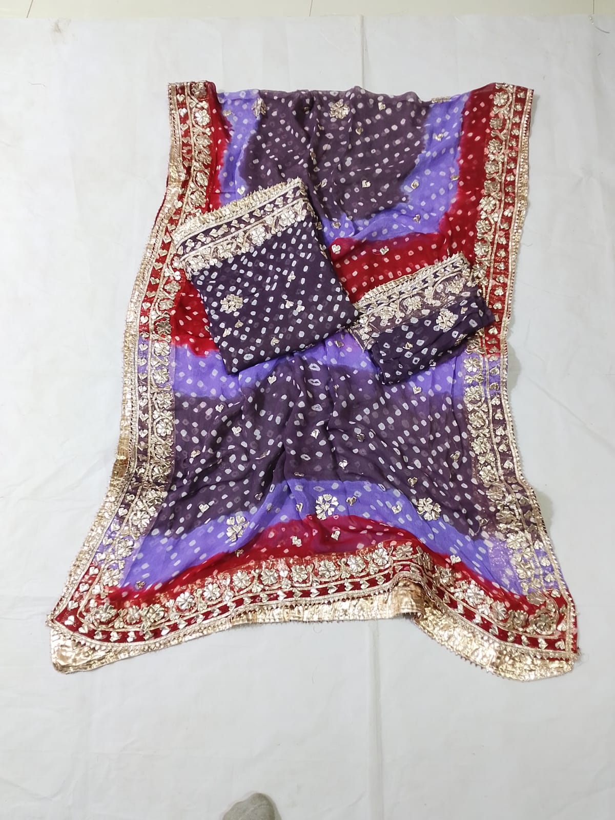 New Design Hand MADE  Beautiful Gotta Chunri Suits  2 Pcs