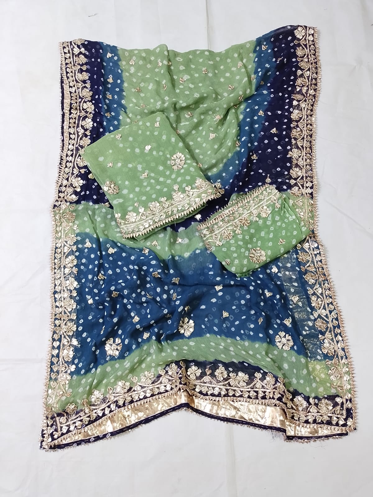 New Design Hand MADE  Beautiful Gotta Chunri Suits  2 Pcs