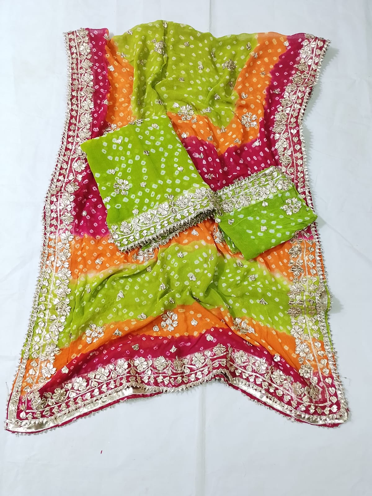 New Design Hand MADE  Beautiful Gotta Chunri Suits  2 Pcs
