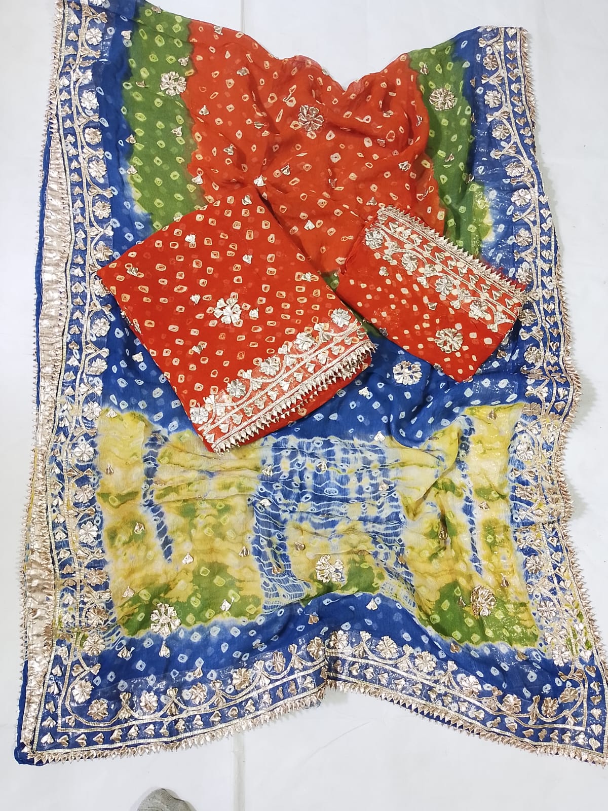 New Design Hand MADE  Beautiful Gotta Chunri Suits  2 Pcs