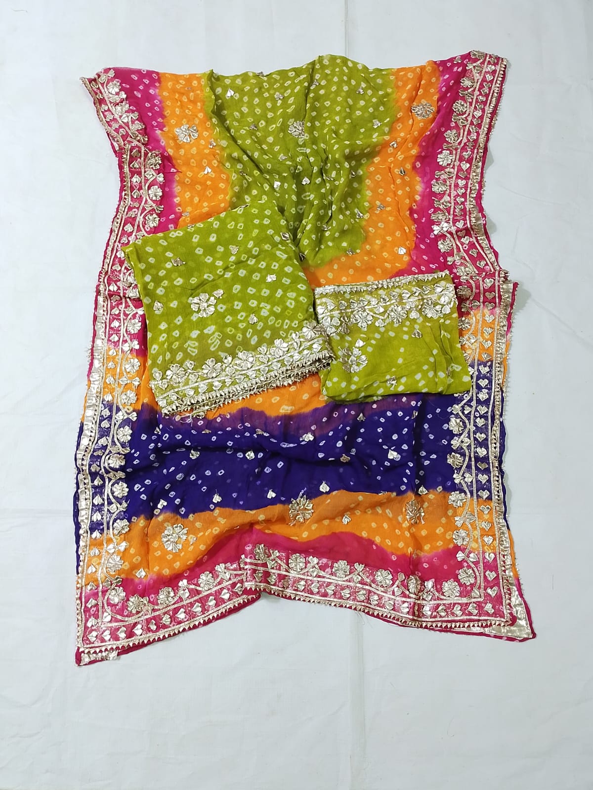 New Design Hand MADE  Beautiful Gotta Chunri Suits  2 Pcs