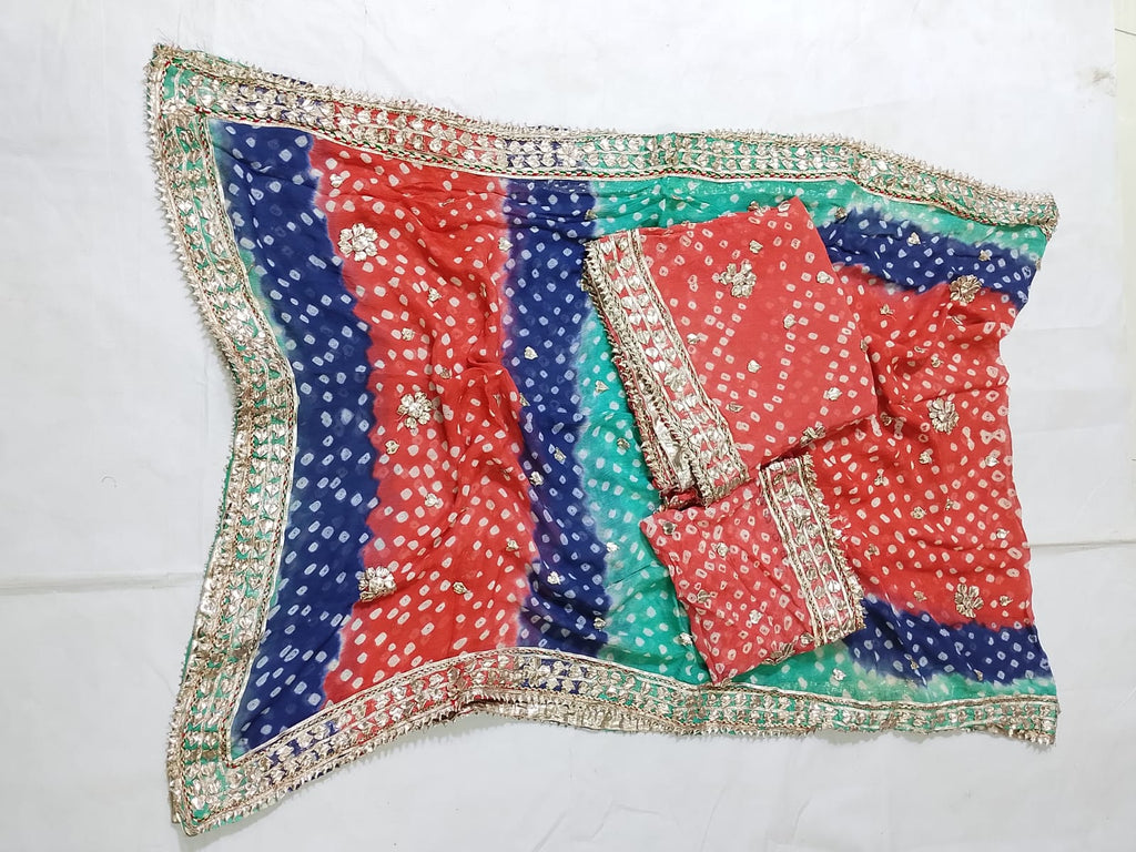 New Design Hand MADE  Beautiful Gotta Chunri Suits  2 Pcs