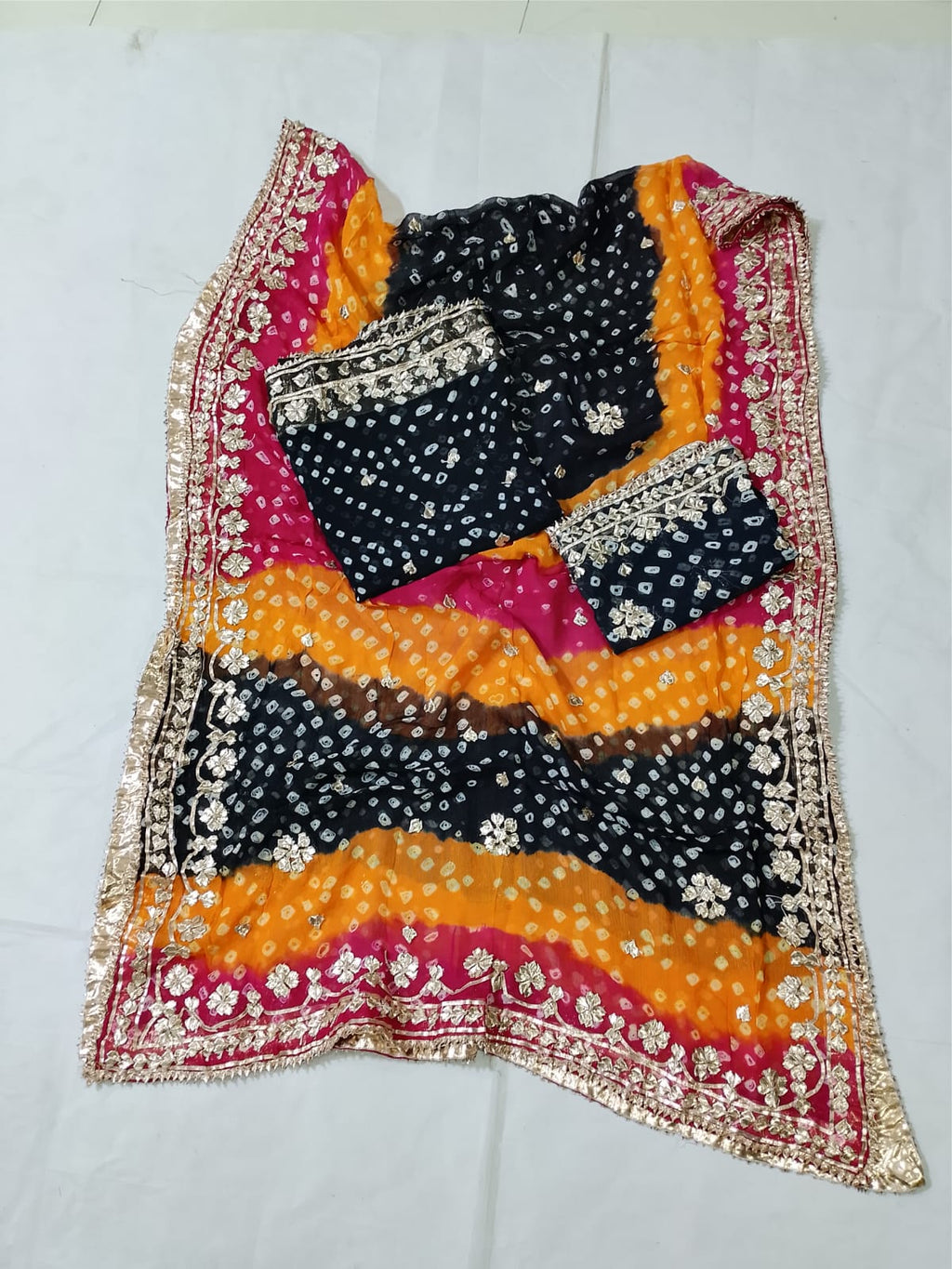 New Design Hand MADE  Beautiful Gotta Chunri Suits  2 Pcs