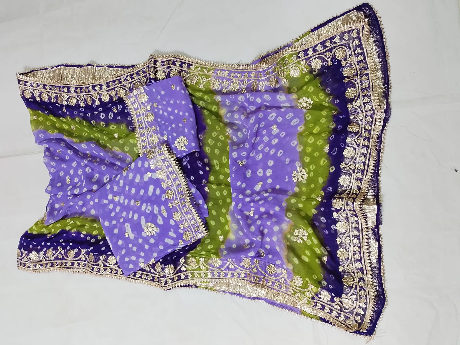 New Design Hand MADE  Beautiful Gotta Chunri Suits  2 Pcs