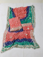 New Design Hand MADE  Beautiful Gotta Chunri Suits  2 Pcs