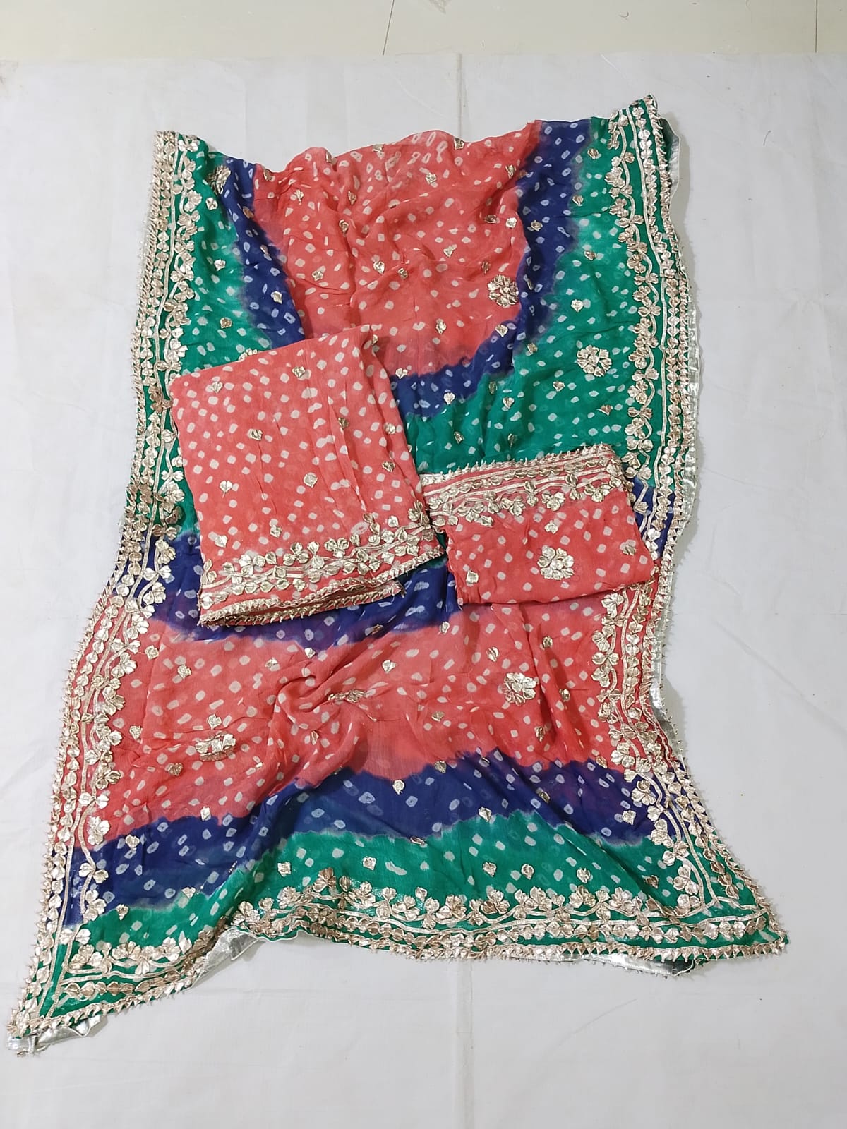 New Design Hand MADE  Beautiful Gotta Chunri Suits  2 Pcs