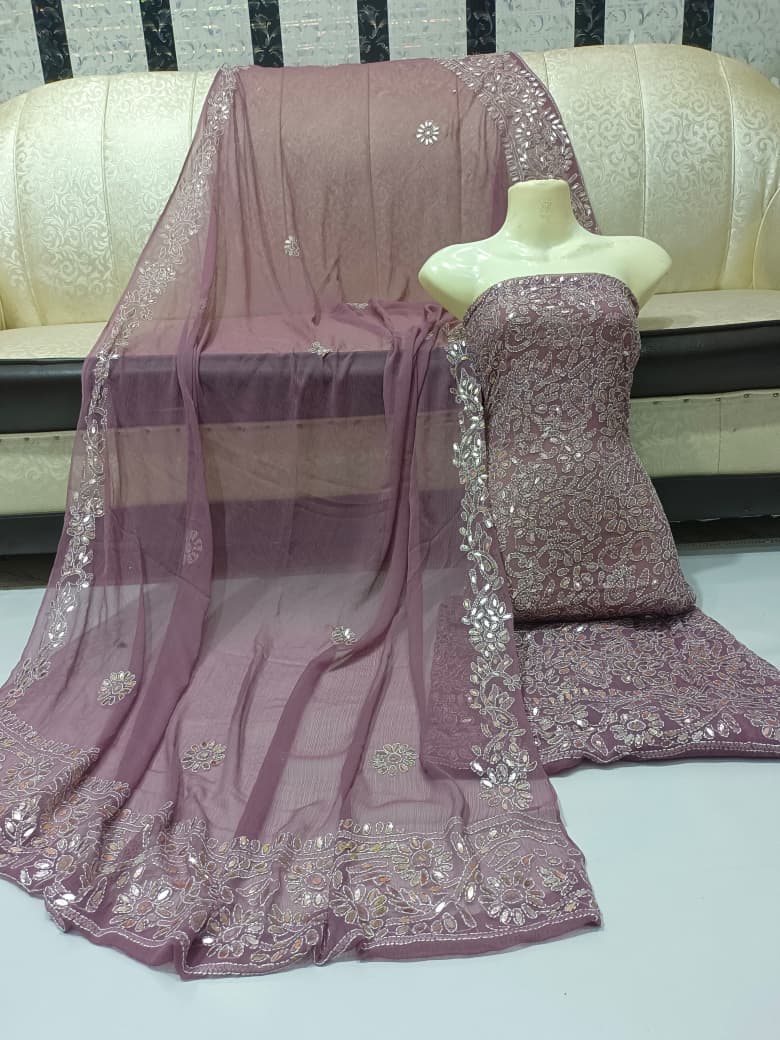 New Arrival New Design   Hand MADE  Beautiful Press Gotta Chicken Kari Suits