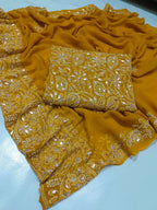 New Arrival New Design   Hand MADE  Beautiful Press Gotta Chicken Kari Suits