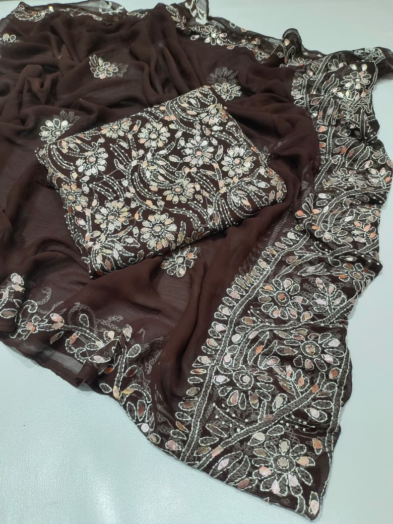 New Arrival New Design   Hand MADE  Beautiful Press Gotta Chicken Kari Suits