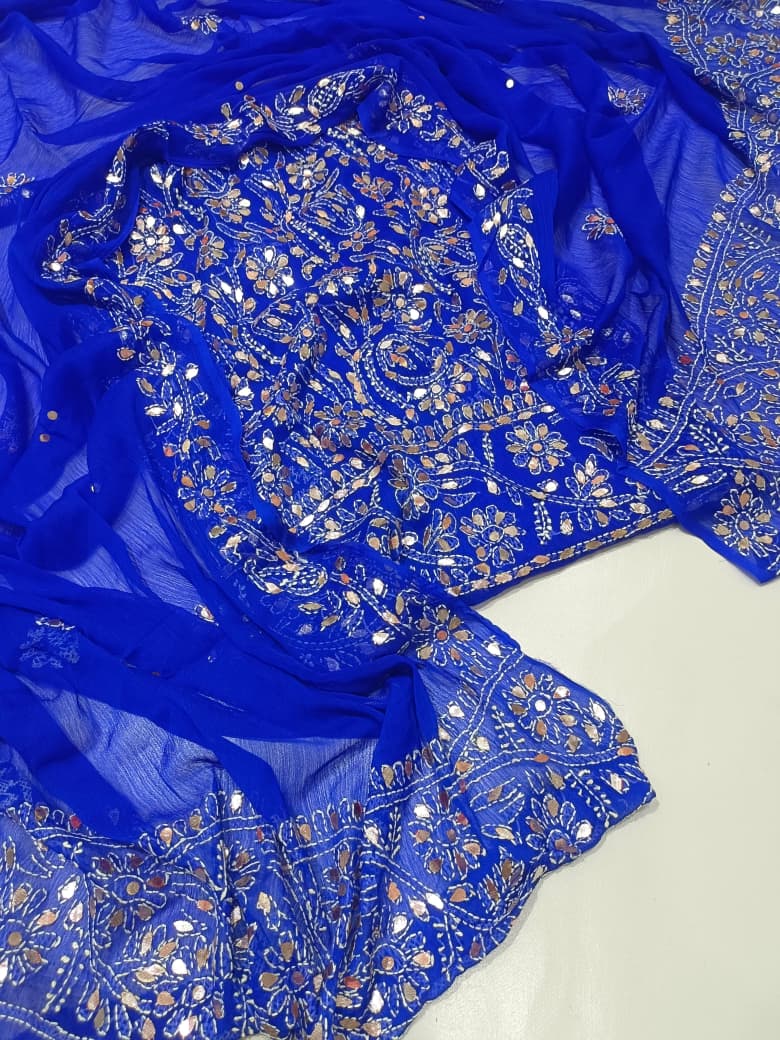 New Arrival New Design   Hand MADE  Beautiful Press Gotta Chicken Kari Suits