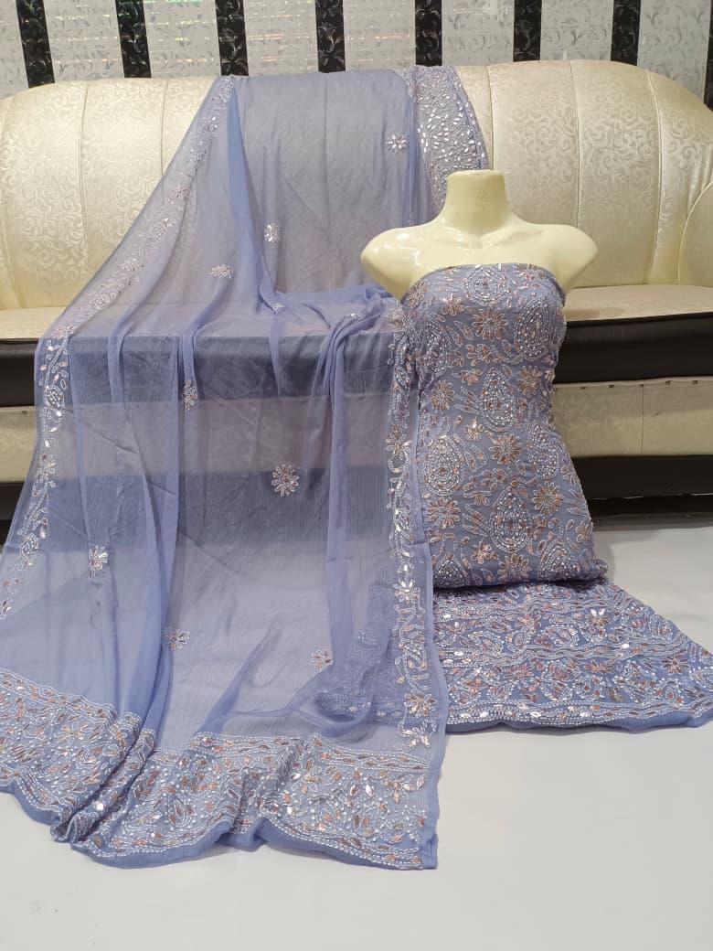 New Arrival New Design   Hand MADE  Beautiful Press Gotta Chicken Kari Suits